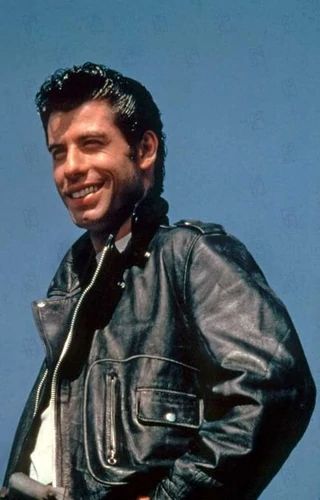 Danny Zuko | Grease Wiki | Fandom Danny Zuko Costume, Danny Zuko Grease, T Birds Grease, Grease John Travolta, Grease Movie, Grease Is The Word, Great Costume Ideas, Letterman Sweaters, Danny Zuko