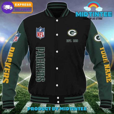 Green Bay Packers Nfl Custom Name Baseball Jacket 30Uf092200 - Utopia Fashion Check more at https://utopiafashion.co/product/green-bay-packers-nfl-custom-name-baseball-jacket-30uf092200-utopia-fashion/ Utopia Fashion, Nfl Packers, Baseball Jacket, Green Bay Packers, Green Bay, Custom Name, Nfl, Baseball, Fashion Outfits