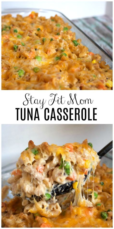 Stay Fit Mom, Tuna Casserole Recipes, Food Korean, Healthy Tuna, Tuna Noodle Casserole, Tuna Noodle, Tuna Casserole, Macro Friendly Recipes, Healthy Casseroles