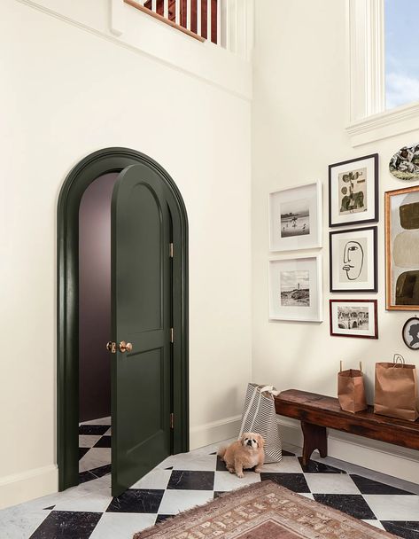 The Benjamin Moore Color Trends 2025 Palette Is Here—Color of the Year Included | Architectural Digest Ashwood Moss, 2025 Color Trends, Cinnamon Slate, Brown Paint Colors, Hallway Makeover, Pink Paint Colors, Trends 2025, Airbnb Design, Small Entryways