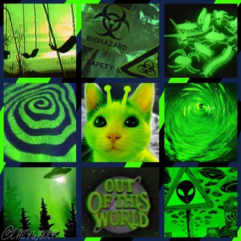 F2u Color Palette, Rave Color Palette, Oc Mood Board, Character Moodboard Aesthetic, Weird Moodboard, Fallout Moodboard, Alien Color Palette, Vaporwave Moodboard, Mood Board Colorful