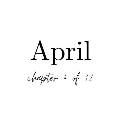 Happy April 1st! I have so many things in store for April I can hardly wait!! Chapter 4 of 12, the one with big changes! Hello April Chapter 4 Of 12, April Chapter 4 Of 12 Wallpaper, April Chapter 4 Of 12, April Quotes Month Of, Chapter 4 Of 12, April Aesthetic Month, New Start Quotes, April Vision Board, April Mood Board