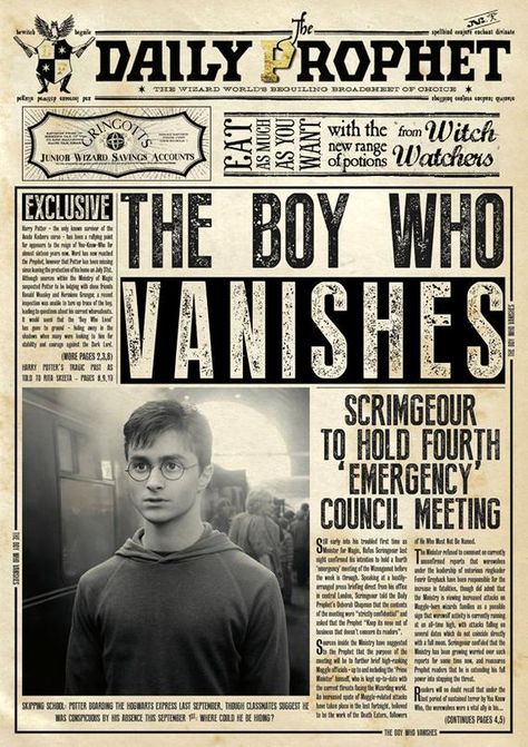 Daily Prophet Poster, Sirius Black Poster, Undesirable No 1, Harry Potter Newspaper, Poster Harry Potter, Classe Harry Potter, Imprimibles Harry Potter, Daily Prophet, Harry Potter Bday