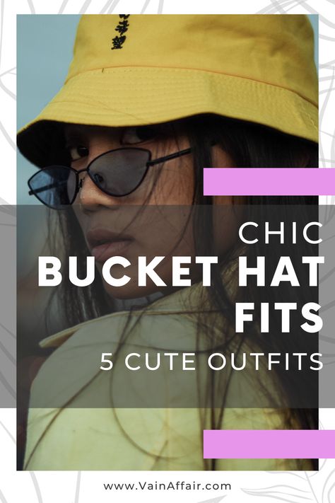 Bucket Hat Fits | Here’s How To Find The Right Fit + Chic Outfits! How to be stylish tips. Prada Bucket Hat Outfit Summer, Bucket Cap Outfit Women, Styling Bucket Hats, Prada Bucket Hat Outfit, Bucket Hat Curly Hair, Bucket Hat Outfit Summer, Bucket Hats Women Outfit, White Bucket Hat Outfit, Fisherman Hat Outfit