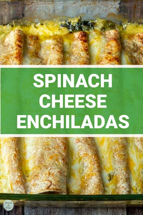 Enchilada Verde Recipe, Spinach Enchilada, Enchilada Verde, Enchiladas With Green Sauce, Enchiladas Verdes Recipe, Vegetarian Enchilada, Green Sauce Recipe, Spinach Enchiladas, Nightshade Free Recipes