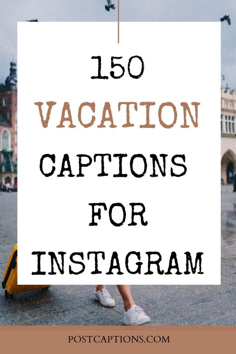 Are you looking for the perfect caption to capture your amazing vacation photos? Look no further! We've got you covered with a list of 150 of the best captions for your next post. From funny quips to heartfelt messages, we've got something for everyone. Vacation captions| Funny vacation captions| Short vacation captions| Summer vacation captions Funny Vacation Captions, Summer Vacation Captions, Vacation Captions For Instagram, Coming Soon Quotes, Vacation Quotes Funny, Pool Captions, Captions Short, Post Vacation Blues, Family Captions