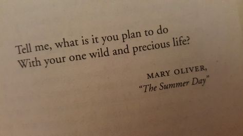 your one wild and precious life What Will You Do With Your One Wild Life, One Wild And Precious Life, Wild And Precious Life, Wild Quotes, Mary Oliver, Healing Arts, Done With You, Poem Quotes, Working On It