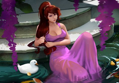 Hercules Fanart, Megara Hercules, Meg Hercules, Twisted Disney, Disney Favorites, Animation Movie, Disney Fun, Digital Art Girl, Disney Fan Art