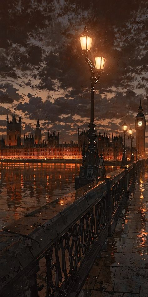 London Wallpaper Aesthetic, Aesthetic London Wallpaper, City Landscape Wallpaper, Pretty Landscapes, Beautiful Wallpapers Backgrounds, Cool Wallpapers Art, Fantasy Art Landscapes, Dreamy Art, Pretty Wallpapers Backgrounds