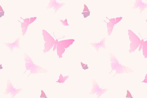 Free vector butterfly pattern background... | Free Vector #Freepik #freevector #butterfly-background #pink-butterfly #butterfly-design #pastel-pattern Pastel Pink Background Landscape, Butterfly Background Landscape, Feminine Pink Aesthetic, Aesthetic Vector, Vector Butterfly, Pink And Purple Background, About Butterfly, Butterfly Background, Pink Wallpaper Backgrounds