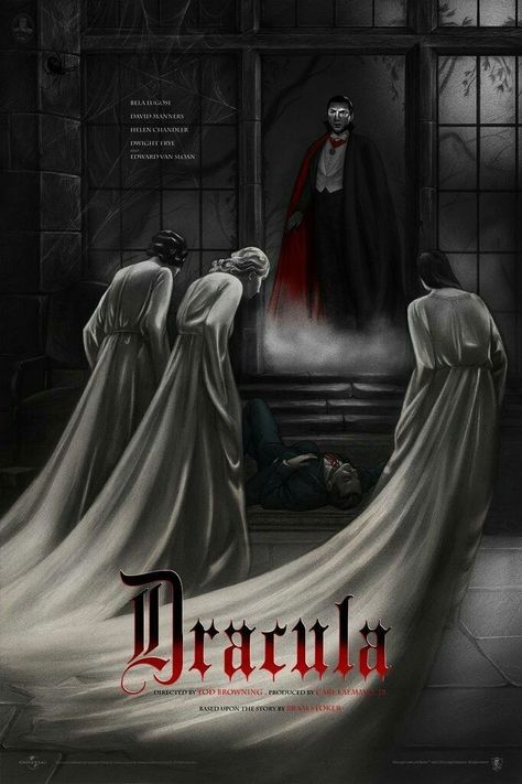 Dracula 1931 Poster, Dracula Movie Poster, Dracula Movie, Dracula 1931, Art Musical, Bela Lugosi, Bram Stoker's Dracula, Film Horror, Vampires And Werewolves