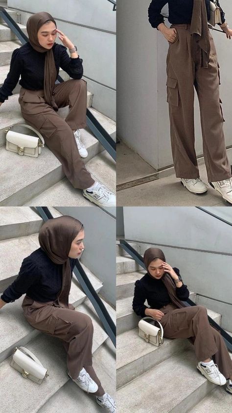 #hijabcantik #dress #hijabstyle #hijabsyari #fashionhijab #Event #outfithijab #hijabfab #styleoftheday #hijabiblogger #Discount #bhfyp Ootd Cargo Pants Hijab, Ootd Korean Style Hijab, Sweater Ootd, Celana Kargo, Outfit Hijab Casual, Outfit Korean Style, Muslim Style, Style Hijab, Casual Hijab Outfit