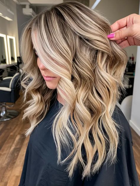 Winter Hair Color Ideas for Brunettes 2024-2025: Fresh Looks to Transform Your Style Blonde And Brown Balayage, Green Eyes And Brown Eyes, Brunette And Blonde Hair, Winter Blonde Hair Color, Winter Hair Color For Blondes, Blonde Highlights And Lowlights, Blonde Caramel Highlights, Winter Hair Colour For Blondes, Balayage Lowlights