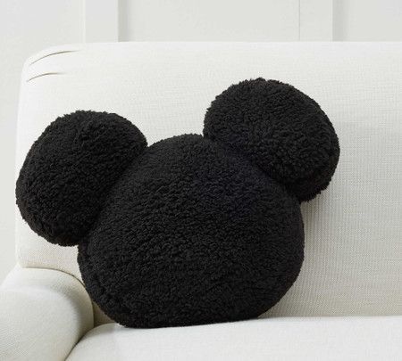 Disney Mickey Mouse Shaped Sherpa Pillow | Pottery Barn Canada Mickey Mouse Room Decor, Disney Decor Bedroom, Mickey Room, Sherpa Pillow, Mickey Mouse Room, Mickey Mouse Bedroom, Shared Nursery, Disney Room Decor, Disney Bedrooms