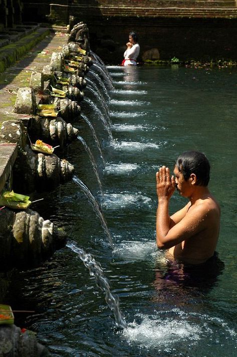 You can also find other holy water temples in Bali such as Pura Ulun Danu at Lake Beratan, Pura Tirta Tawar at Gianyar, Pura Tirta Harum at Bangli, Pura Tirta Taman Mumbul at Badung, and many more. Bali Adventure, Bali Tour Packages, Water Temple, Sacred Water, Temple Gardens, Bali Resort, Gili Island, Eco Lodge, Meditation Center