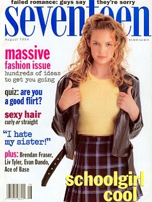 vintage seventeen magazine covers | ... Cover Look - Cover Look for Seventeen's Pretty Amazing Contest Seventeen Magazine 90s, Seventeen Magazine Covers, Fashion Guys, Ace Of Base, Look Grunge, Katherine Heigl, Aria Montgomery, Brendan Fraser, Teen Magazine