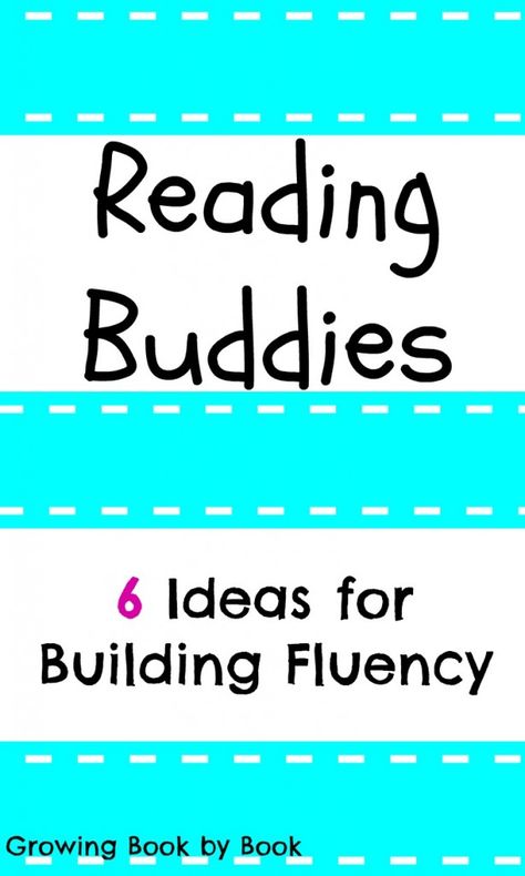 Reading Buddies - Growing Book by Book Tips For Reading, Reading Buddies, Teaching Reading Comprehension, Fluency Activities, Reading Help, Learning To Read, Reading Centers, Teaching Literacy, Reading Intervention