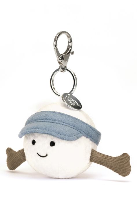 Jellycat Amusable Golf Ball Bag Charm available at #Nordstrom Golf Ball Bag, Golf Theme Party, Sport Bags Women, Golf Attire Women, Golf Inspiration, Cute Pjs, Golf Theme, Sweet Smile, Girls Golf