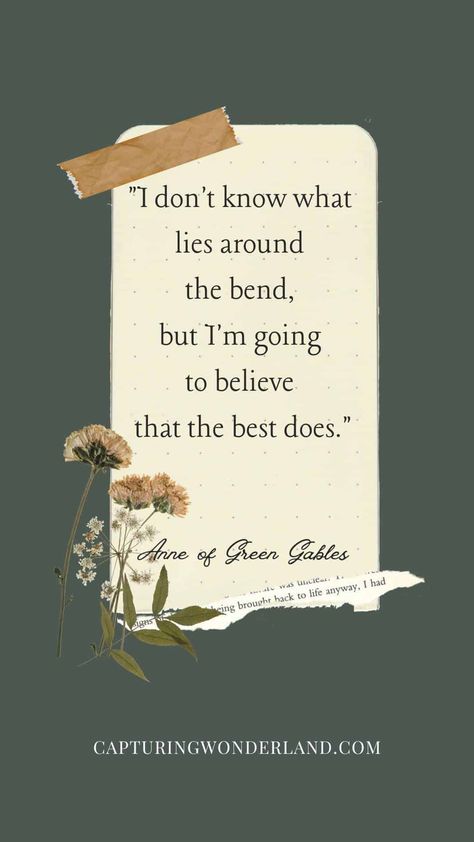 Anne Of Green Gables Nursery Theme, Fall Quotes Anne Of Green Gables, Anne Of Green Gables Aesthetic Quotes, Quotes From Books Meaningful, Anne Of Green Gables Tattoo, Quotes About Literature, Quotes Anne Of Green Gables, Anne Of Green Gables Wallpaper, Anne Shirley Quotes