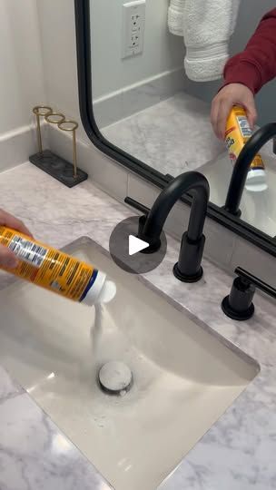 16K views · 1.1K reactions | Tired of smelly sink and shower drains? Try this hack out to quickly rid unwanted odors and slow drains! 🫧🧼🌟

All you need is these simple household ingredients: Baking Soda, White Vinegar, & Lemon Juice (optional) 🍋

Simply pour baking soda over your drain and then pour a liberal amount of vinegar over the baking soda to create a reaction.  Let sit for 5-10 min. Wipe clean and run hot water for 1 min. We put our Microfiber Cloth over the drain to also help with slow drain clogs as well! Another option is adding lemon juice to the drain to help with odors. 
We’re using our 12 pack Assorted Microfiber Cloths (Link in Bio)🌈🫧✨

#amazonproducts #amazonfinds #cleaningtips #cleaninghack #cleanwithme #asmr #asmrclean #asmrcommunity #clean #fyp #cleaninghacks | S Clean Stinky Drains, How To Clean Drains With Baking Soda, Smelly Sink, Slow Drain, Shower Drains, Clogged Drain, Drain Cleaner, Floor Drains, Sink Drain