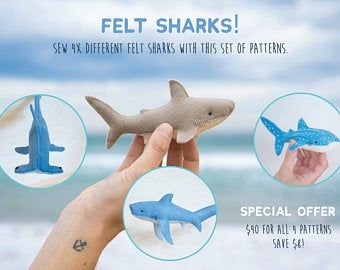 Shark sewing pattern