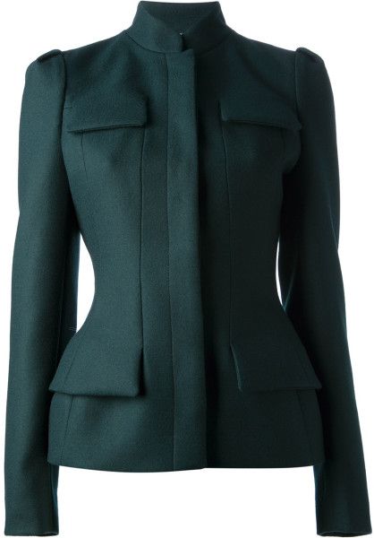 Alexander Mcqueen Green, Ladies Waistcoat, Tailor Made Suits, Office Clothes, Classic Feminine, Structured Jacket, Gaun Fashion, Suit Jackets For Women, Professional Wear