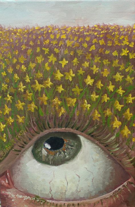 Surreal Art Flowers, Painting Ideas On Canvas Oil Paint, Cool Oil Paintings, Surrealism Painting Easy, Surrealism Painting Ideas, Surrealism Art Ideas, Dream Art Surrealism, Surreal Eye Art, Surreal Art Beautiful