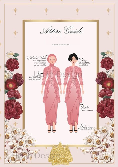 Order my design from Shopee Indonesia or Instagram for another portfolio Shopee: shopee.co.id/up_indesign Instagram: instagram.com/up_indesign Attire Guide Bridesmaid Card, Attire Guide, Kebaya Bridesmaid, Bridesmaid Attire, Bridesmaid Card, Bridesmaid Cards, My Design, Bridesmaid Proposal, In Design