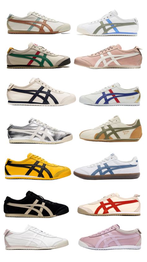 Onitsuka Tiger Women Outfit, Tiger Shoes, Pretty Sneakers, Stunning Shoes, Shoe Inspo, Onitsuka Tiger, Swag Shoes, Winter Fits, Trendy Sneakers