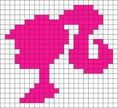 Cross Stitch Barbie, Barbie Crochet Grid, Barbie Grid Pattern, Barbie Pixel Grid, Barbie Cross Stitch Pattern, Barbie Perler, Barbie Cross Stitch, Kawaii Cross Stitch, Fidget Quilt