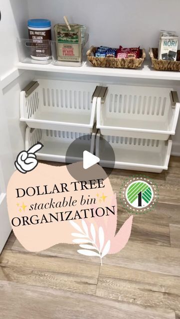 Emma Villaneda on Instagram: "Sharing ideas for Dollar Tree ✨HOME✨ organization!   👉🏻Which idea was your favorite?!  👉🏻 🤩And what would you store in those stackable bins?!! • • •  #diy #organization #organizationideas #dollartree #hack #homehacks #home #homedesign #diyproject #tutorial #hacks #kitchen #storage #ideas #house #dollar #tree" Cheap House Organization Ideas, Stackable Storage Bins Ideas, Diy Kitchen Organization Ideas Cheap, Dollar Store Home Organization, Diy Stackable Storage Bins, Dollar Tree Toy Storage, Diy Clothes Organizer Storage Ideas, Dollar Store Decorating Ideas, Dollar Tree Storage Hacks