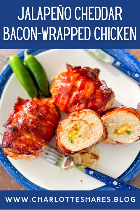 Chicken breasts are stuffed with cheddar and jalapenos, rolled up, then wrapped in bacon. They are grilled to perfection with a thick basting of teriyaki glaze. Chicken Bundles, Teriyaki Glaze, Wrapped In Bacon, Jalapeno Chicken, Jalapeno Cheddar, Bacon Wrapped Chicken, Colby Jack Cheese, Chic Chic, Pepper Jelly