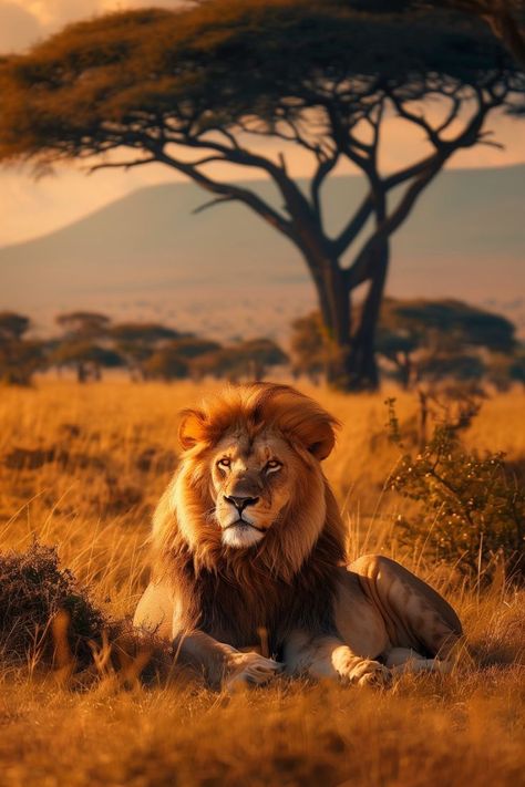 Lion resting on a grassy savanna|Jungle Journeys Jungle adventures|Jungle Journeys Jungle exploration Rainforest hikes|Jungle Journeys Jungle travel tips Lion Resting, Lion Background, Jungle Travel, Safari Photography, The Wild One, Lion Family, Lion Photography, Wild Lion, Lions Photos