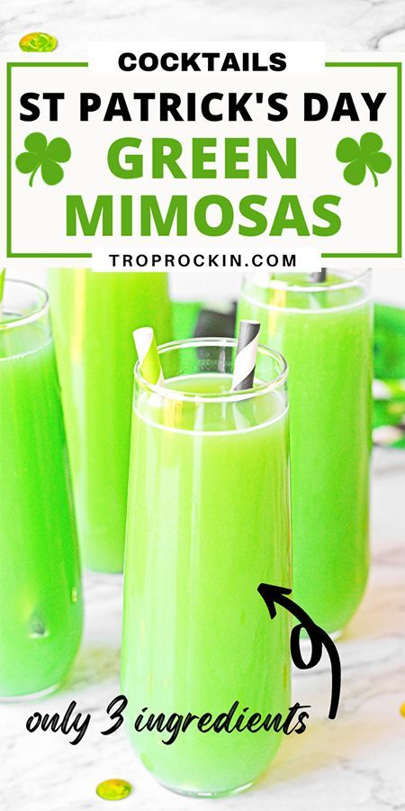 St Patty Drinks Cocktail Recipes, Cocktails For St Patricks Day, St Pattys Mimosas, Green Christmas Drinks For Adults, St Patty Day Drinks Alcohol Easy, St Pattys Cocktail, Green Themed Alcoholic Drink, Green Colored Drinks, Saint Patrick's Day Drinks Cocktails