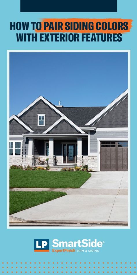 Tundra Gray Lp Siding, Lp Siding Exterior, Lp Smart Siding Exterior Colors, Smart Siding Exterior, Lp Smart Side Exterior Colors, Gray Siding House, Vinyl Siding Ideas Exterior, Lp Siding, Siding Choices