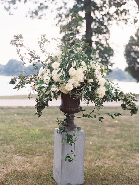 Southern Wedding Reception, Large Flower Arrangements, European Garden, Lowcountry Wedding, Cottage Wedding, Portugal Wedding, St Simons, Church Flowers, Ceremony Inspiration