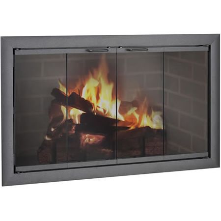 Brookfield ZC Fireplace Door Zero Clearance Fireplace, Fireplace Glass Doors, Fireplace Door, Fireplace Glass, Outdoor Wood Fireplace, Ventless Fireplace, Fireplace Kits, Resin Patio Furniture, Masonry Fireplace