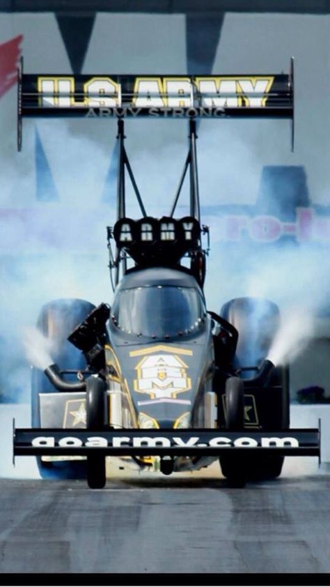 Tony Schumacher TopFuel army Dragster Funny Car Drag Racing, Top Fuel Dragster, Nhra Drag Racing, Drag Strip, Drag Bike, Top Fuel, Funny Cars, Nice Pic, Racing Photos