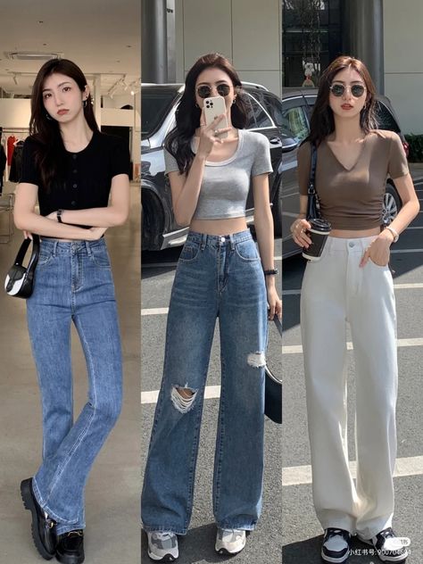 Maong Pants Outfit Women, Outfit Template, Sabrina Style, Everyday School Outfits, Maong Pants, Regular Outfits, Ootd Pants, Fashion Jeans Outfit, Modest Feminine