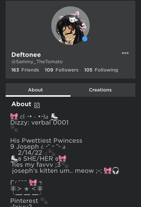 Add me if you wanna bmf <3 Roblox Bio Ideas Cute, Roblox Bio Ideas Copy And Paste, Roblox Username Ideas Coquette, Bio Ideas For Roblox Profile, Cute Roblox Bios, Funny Roblox Bio Ideas, Roblox About Me Ideas, Roblox Bios, Roblox Bio Ideas