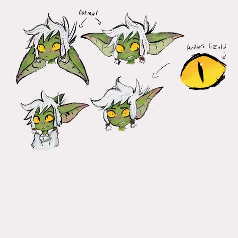 Old Goblin Dnd, Goblin Drawing Reference, Gremlin Character Design, Goblin Hairstyle, Goblin Oc Male, Goblin Doodle, Goblin Dnd Character Design, Cute Goblin Art, Dnd Goblin Character Design