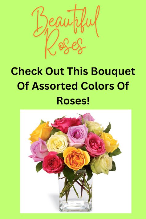 What a beautiful arrangement of assorted color of Roses! Very Pretty! Check this out!   This site contains affiliate links I earn from qualifying purchases Color Of Roses, Color Roses, Clear Glass Vase, Clear Glass Vases, Affiliate Links, Flowers Bouquet, Florist, Clear Glass, Glass Vase