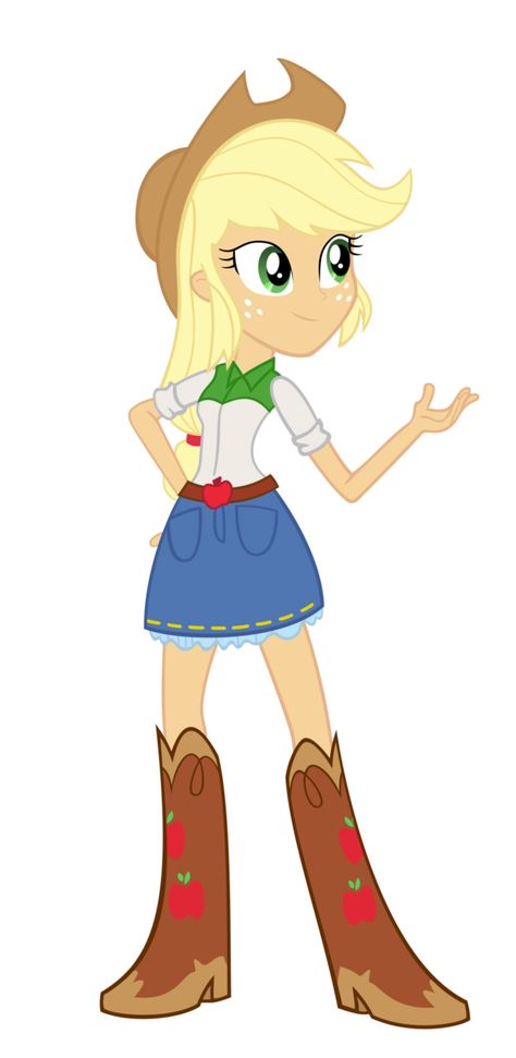 My Little Pony Friendship Is Magic Equestria Girls Applejack My Little Pony Human Design, Mlp Human Applejack, Mlp Cosplay Applejack, My Little Pony Drawing Human, My Little Pony Characters As Humans, Apple Jack Cosplay, Apple Jack Equestria Girl, Applejack Equestria Girl, Apple Jack Human