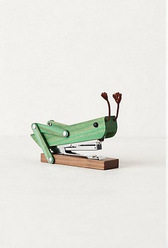 Grasshopper Stapler, $18 | 33 Rad Supplies That Will Make You Pumped To Go Back To School Desk Accessories, Cool Gadgets, Industrial Design, Craft Room, Sake, Life Hacks, Anthropologie, Geek Stuff, Gadgets