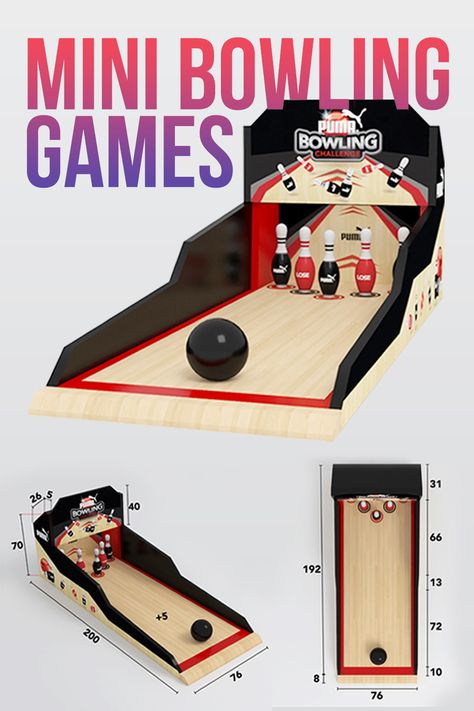 Game design ideas, Mini Bowling Games, Play for Fun Game Design Ideas, Mini Bowling, Brochure Design Creative, Bowling Games, Fall Fest, Booth Ideas, Design Creative, Brochure Design, 3d Design