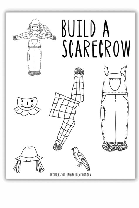 Looking for a fun fall craft? Try our Build Your Own Scarecrow Printable and Free Scarecrow Template for an easy and creative project perfect for kids.