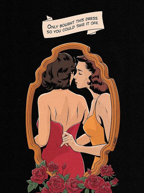 Jenifer Prince, Sapphic Art, Shin Nana, Vintage Lesbian, Short Comic, Evelyn Hugo, Lesbian Art, Take It Off, Lyrics Art