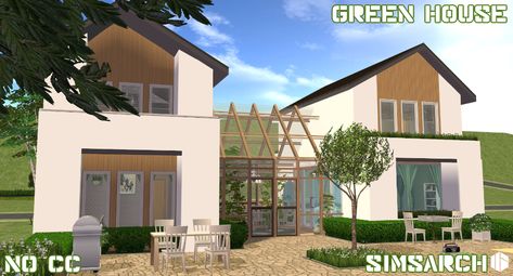 Sims 2 House, Ikea Home, House No, Apartment Life, Sims 4 Houses, Green House, Sims House, Bath House, The Building