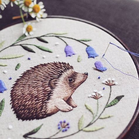 Awww! 🍂 Last day of September and the last day this hedgehog embroidery pattern is available. Visit @emillieferris profile & Etsy to get… Hedgehog Embroidery, Last Day Of September, Cute Embroidery, Animal Embroidery, Embroidery Needles, The Last Day, Hand Embroidery Patterns, Baby Sewing, Embroidery Pattern