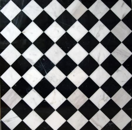 Black And White Checkered Tile, Checkered Tile, Checkered Top, White Tile Floor, Floor Texture, Kitchen Black, Tile Texture, Black And White Tiles, White Floors